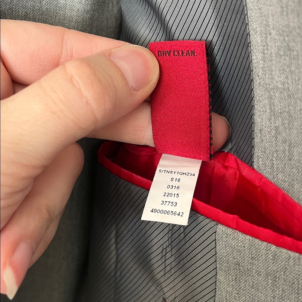ALFANI Slim Fit Classic Gray Suit Pants Size 33x32 & Blazer Size 40L - Picture 10 of 16